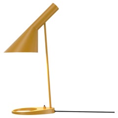 Arne Jacobsen AJ Table in Ocher Yellow for Louis Poulsen