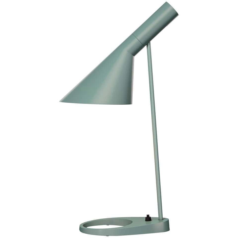 Arne Jacobsen AJ Table Lamp in Electric Orange for Louis Poulsen For Sale 3