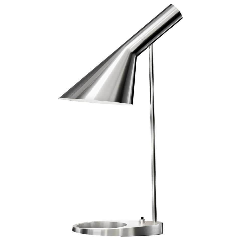 Arne Jacobsen AJ Table Lamp in Electric Orange for Louis Poulsen For Sale 5