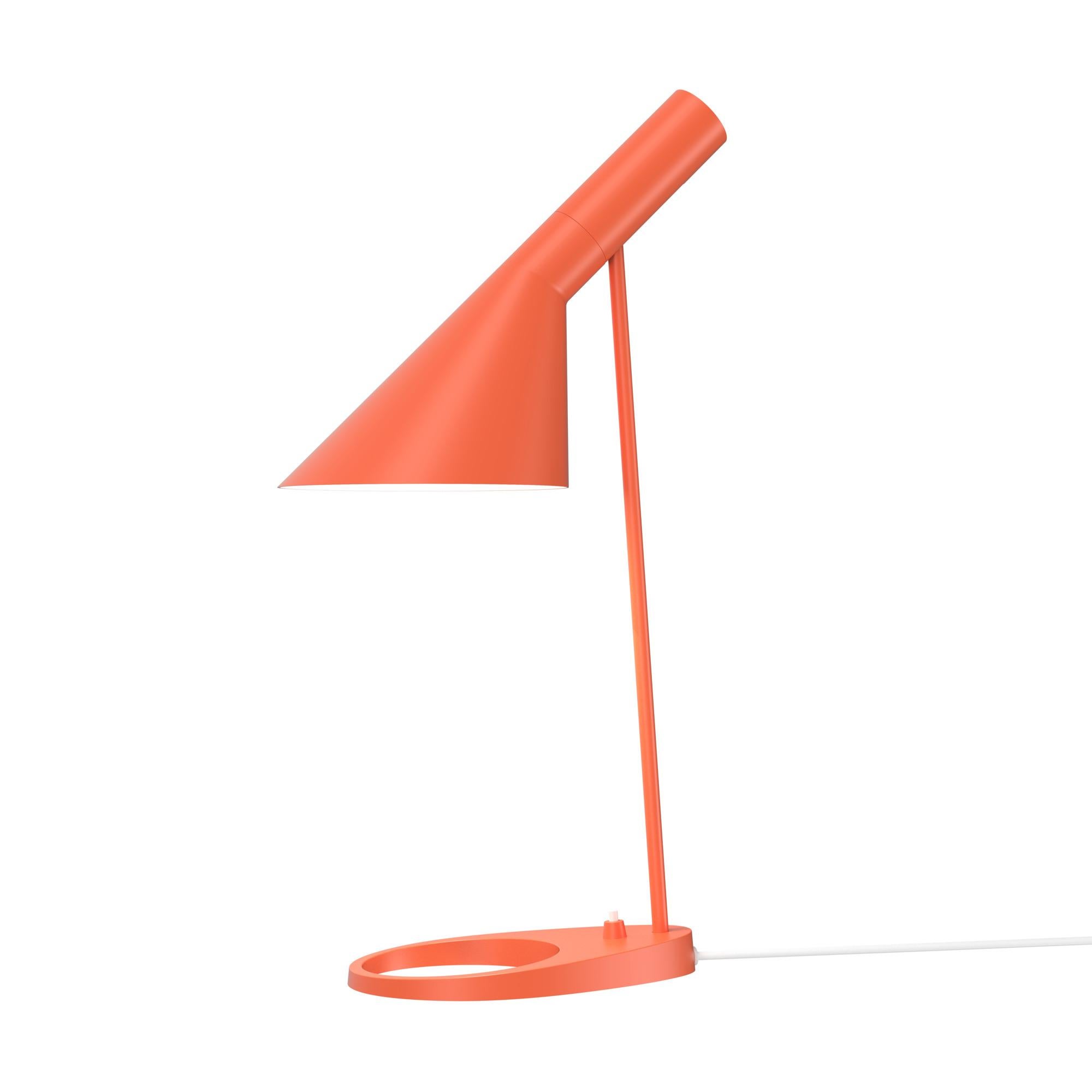 Arne Jacobsen AJ Table Lamp in Pale Petroleum for Louis Poulsen For Sale 3
