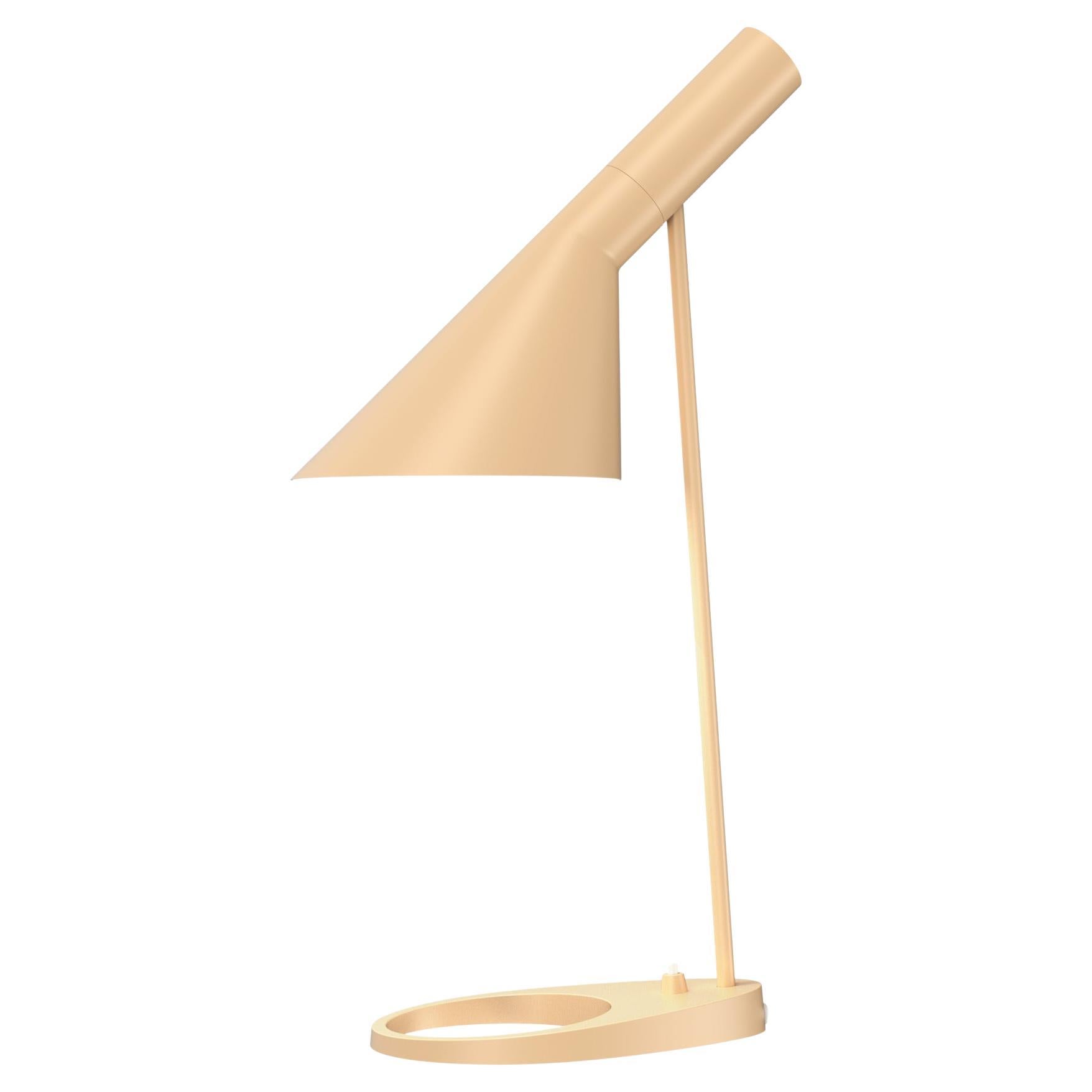 Arne Jacobsen AJ Table Lamp in Warm Sand for Louis Poulsen For Sale
