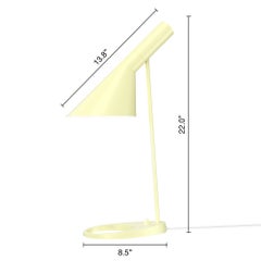 Arne Jacobsen AJ Table Lamp in Soft Lemon for Louis Poulsen
