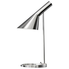 Arne Jacobsen AJ Table Lamp in Stainless Steel for Louis Poulsen