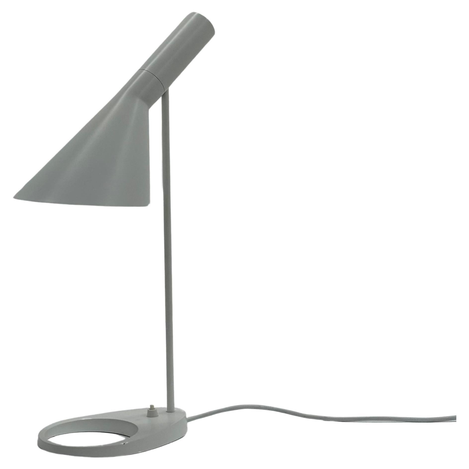 Arne Jacobsen "AJ" Table Lamp in White for Louis Poulsen, Denmark, 2000s