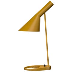 Arne Jacobsen AJ Table Lamp in Yellow for Louis Poulsen
