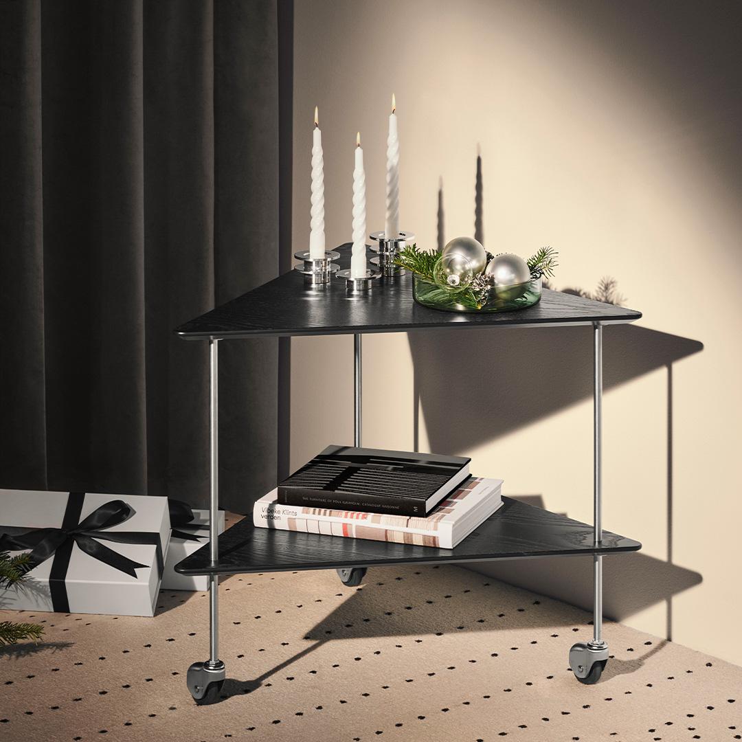 Veneer Arne Jacobsen 'AJ Trolley' for Fritz Hansen in Walnut For Sale