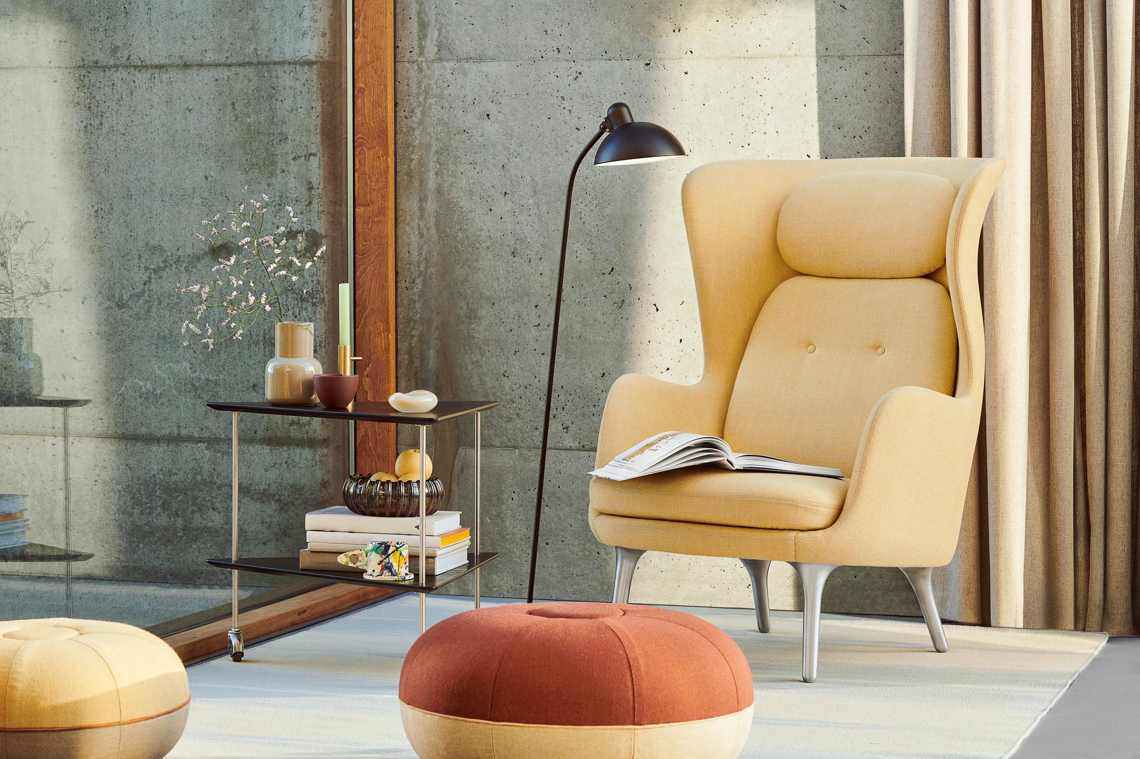 Contemporary Arne Jacobsen 'AJ Trolley' for Fritz Hansen in Walnut For Sale