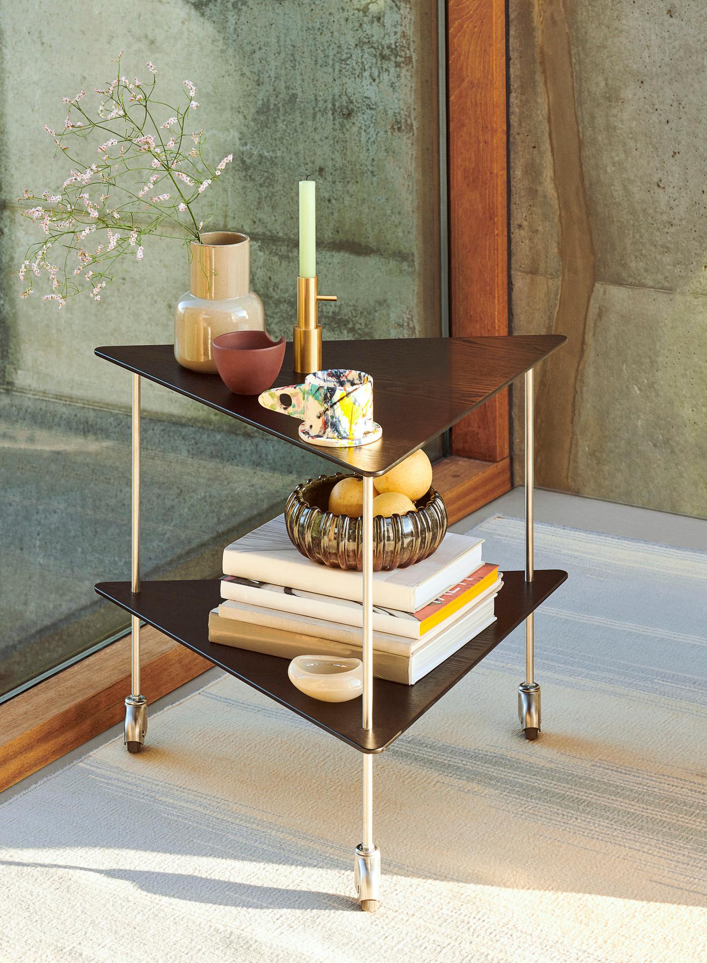 Steel Arne Jacobsen 'AJ Trolley' for Fritz Hansen in Walnut For Sale
