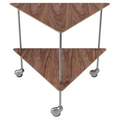 Carrito AJ de Arne Jacobsen para Fritz Hansen en nogal