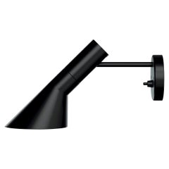Arne Jacobsen Aj Wall Light for Louis Poulsen in Black