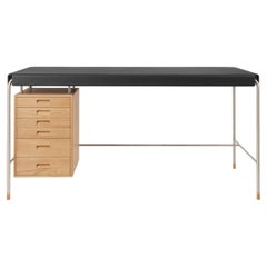 Bureau 'AJ52' de Arne Jacobsen en chêne huilé et cuir pour Carl Hansen & Son