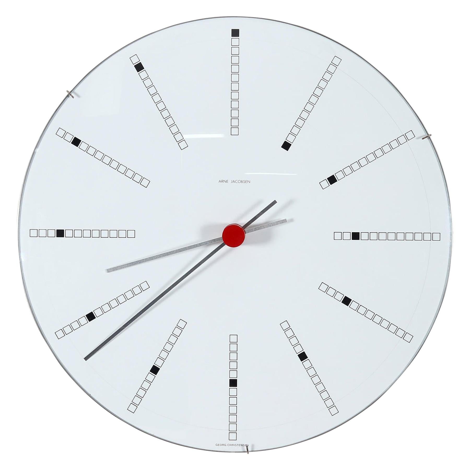 Arne Jacobsen and Georg Christensen Banker's Wall Clock Biggest Edition