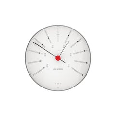 Arne Jacobsen 'Bankers' Barometer, White, Ø 4.7 in