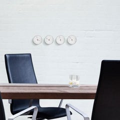 Arne Jacobsen 'Bankers' Hygrometer, White, Ø 4.7 in