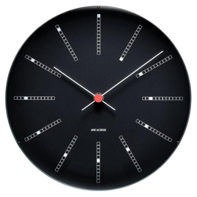Arne Jacobsen 'Bankers' Wall Clock, Black, Ø 11.4 in