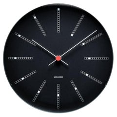 Arne Jacobsen 'Bankers' Wall Clock, Black, Ø 11.4 in