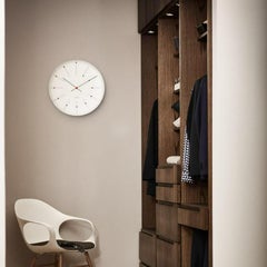 Arne Jacobsen 'Bankers' Wall Clock, White, Ø 18.9 in
