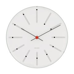 Arne Jacobsen 'Bankers' Wall Clock, White, Ø 18.9 in