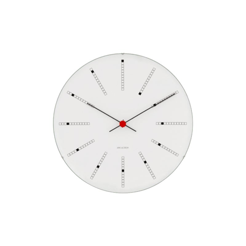 Arne Jacobsen 'Bankers' Wall Clock, White, Ø 6.3 in
