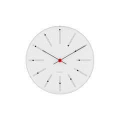 Arne Jacobsen 'Bankers' Wall Clock, White, Ø 6.3 in