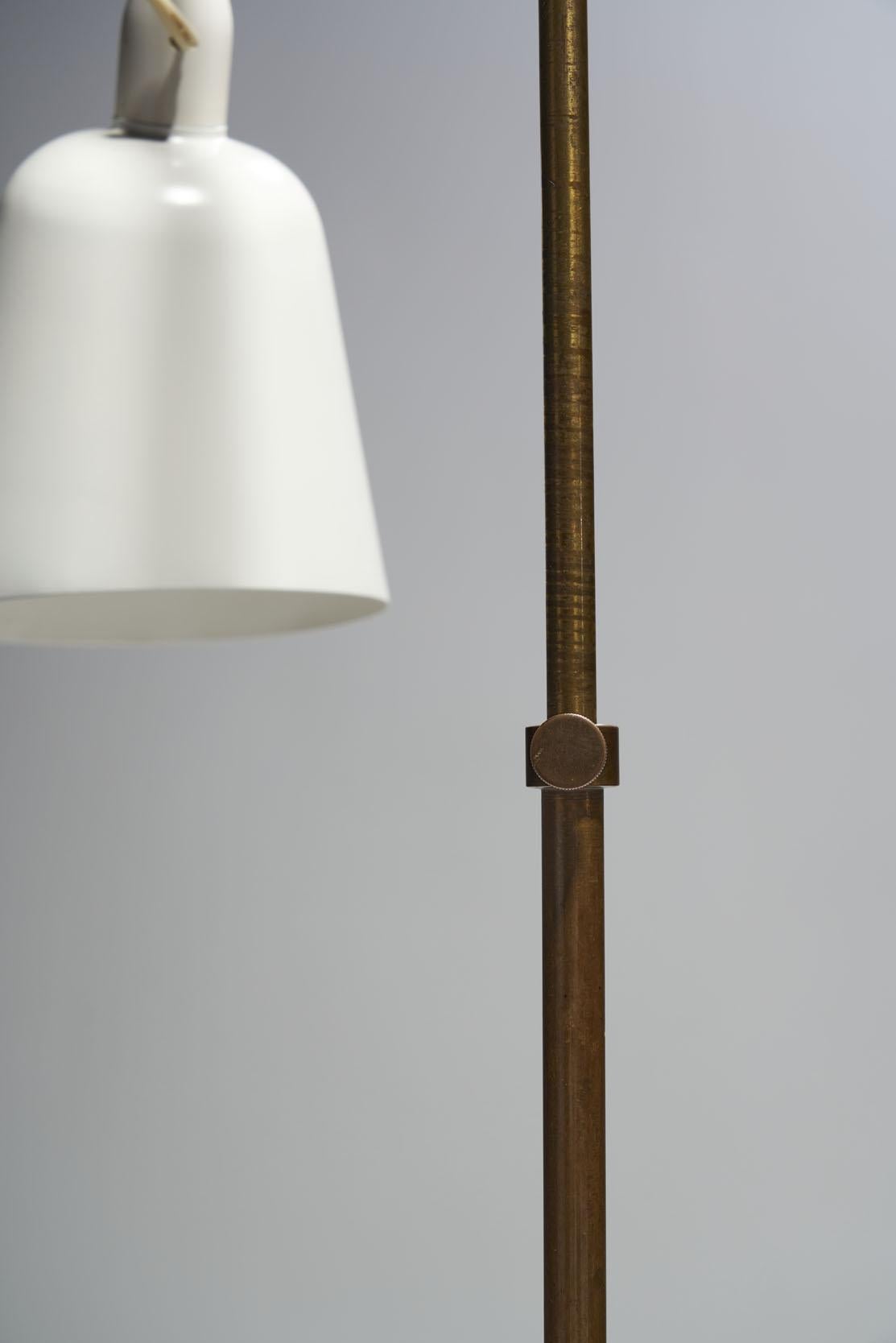 Mid-20th Century Arne Jacobsen “Bellevue AJ7” Brass Floor Lamp, Denmark, 1929