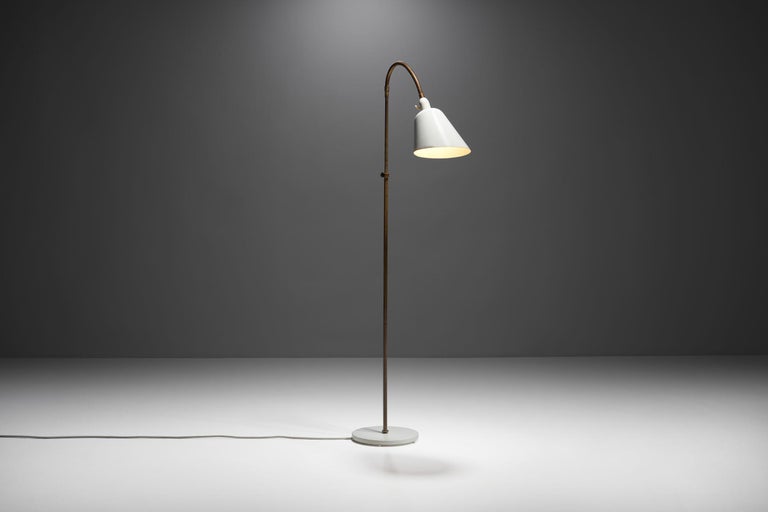 Arne Jacobsen “Bellevue AJ7” Brass Floor Lamp, Denmark, 1929 at 1stDibs