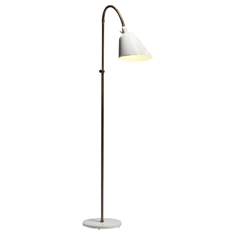 Arne Jacobsen “Bellevue AJ7” Brass Floor Lamp, Denmark, 1929 at 1stDibs