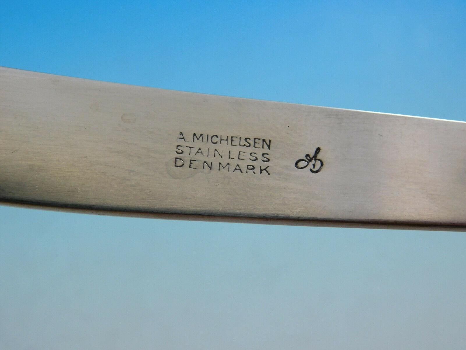 Danish Arne Jacobsen by A. Michelsen Stainless Steel Flatware Set Service 60 Pcs Estate