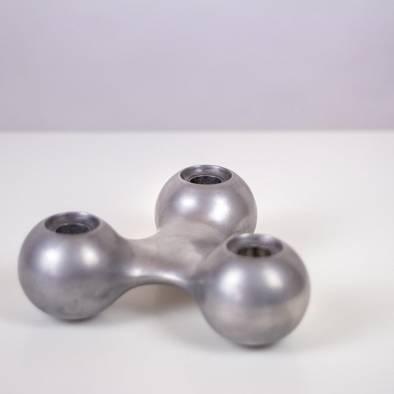 Arne Jacobsen Candleholder for Jensen, Aarhus Rådhus, Denmark