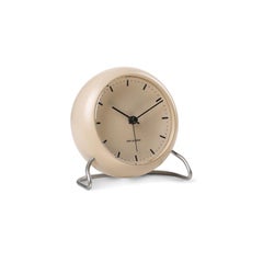 Arne Jacobsen 'City Hall' Table Clock, Sand, Ø 4.3 in