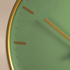 Arne Jacobsen 'City Hall' Wall Clock, Green, Ø 8.3 in