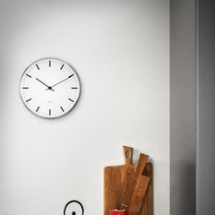 Arne Jacobsen 'City Hall' Wall Clock, White, Ø 11.4 in