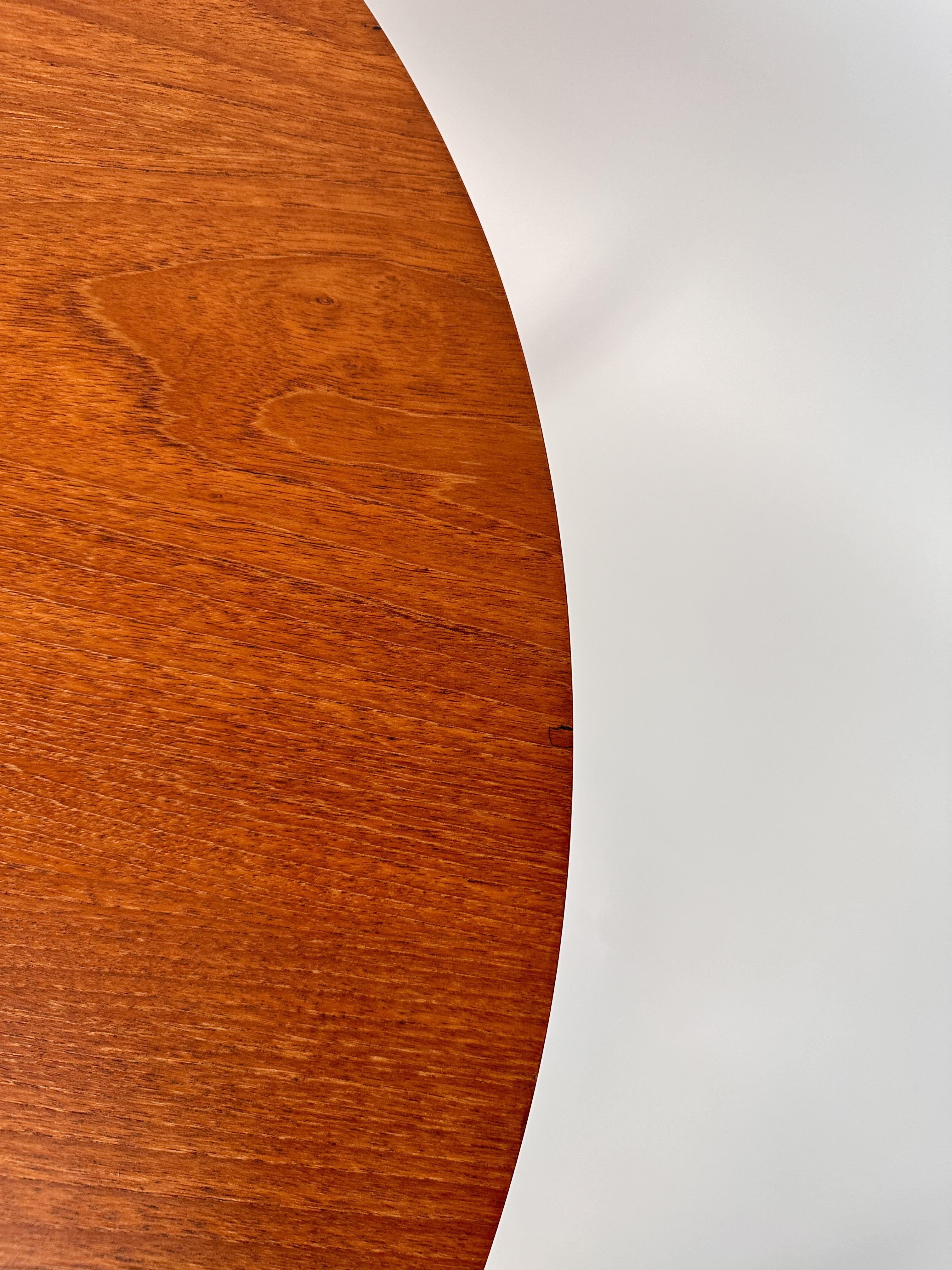 Arne Jacobsen Coffee Table Fritz Hansen Teak Three Legged Denmark 1960s 1