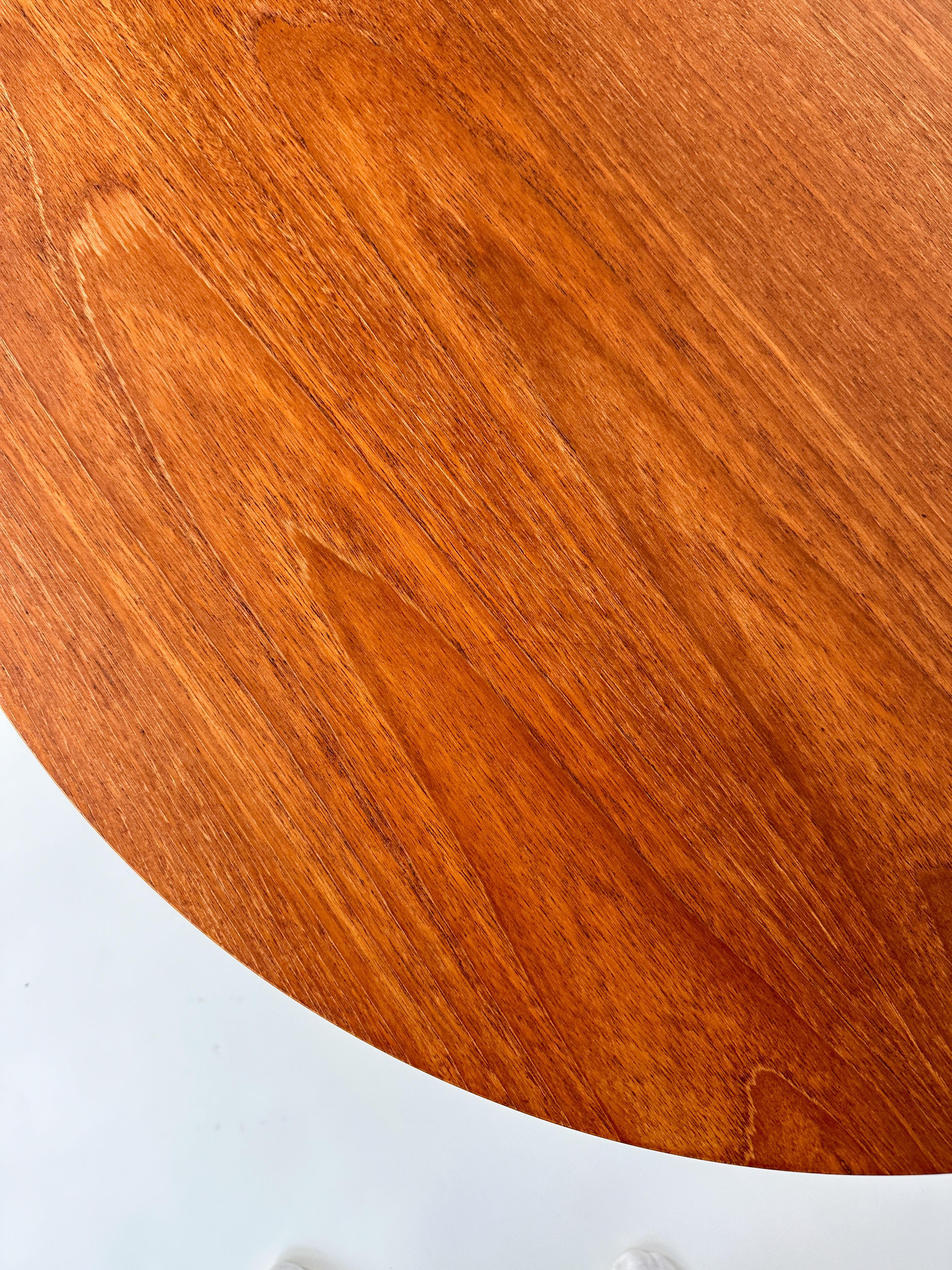 Arne Jacobsen Coffee Table Fritz Hansen Teak Three Legged Denmark 1960s 2
