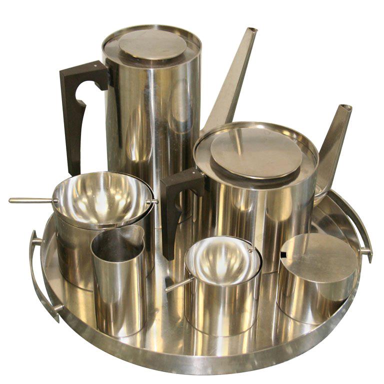 Arne Jacobsen Coffee & Tea Set For Sale