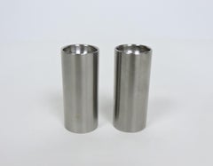 Arne Jacobsen Cylinda Danish Modern Stainless Steel Salt & Pepper Shakers