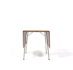 Arne Jacobsen Danish Modern Drop-Leaf Table Model "AJ-3601", Fritz Hansen, 1950s