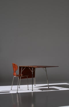 Arne Jacobsen Danish Modern Drop-Leaf Table Model "AJ-3601", Fritz Hansen, 1950s