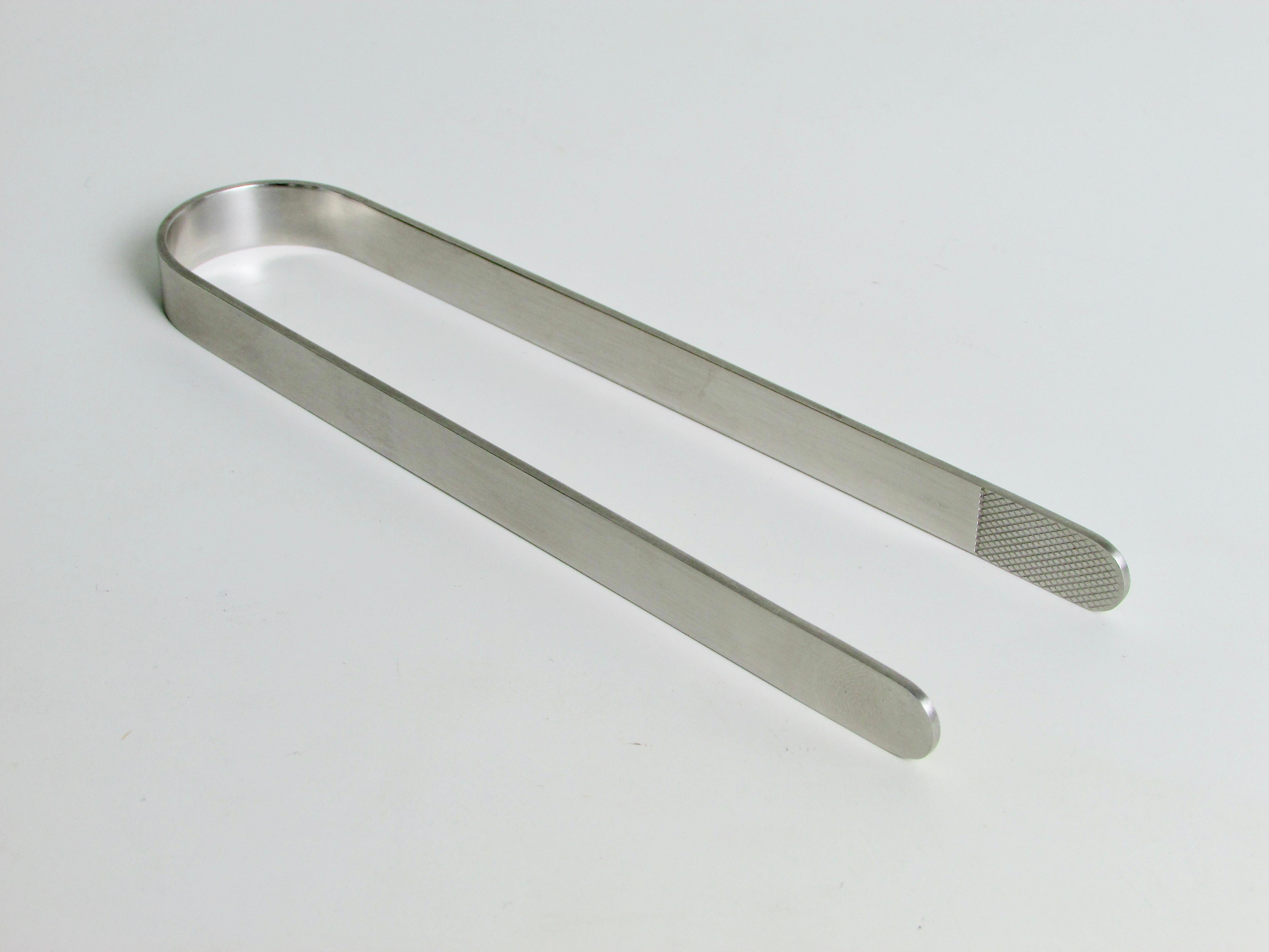 Arne Jacobsen design for Stelton Stainless Steel Ice Tongs, Denmark For Sale 6