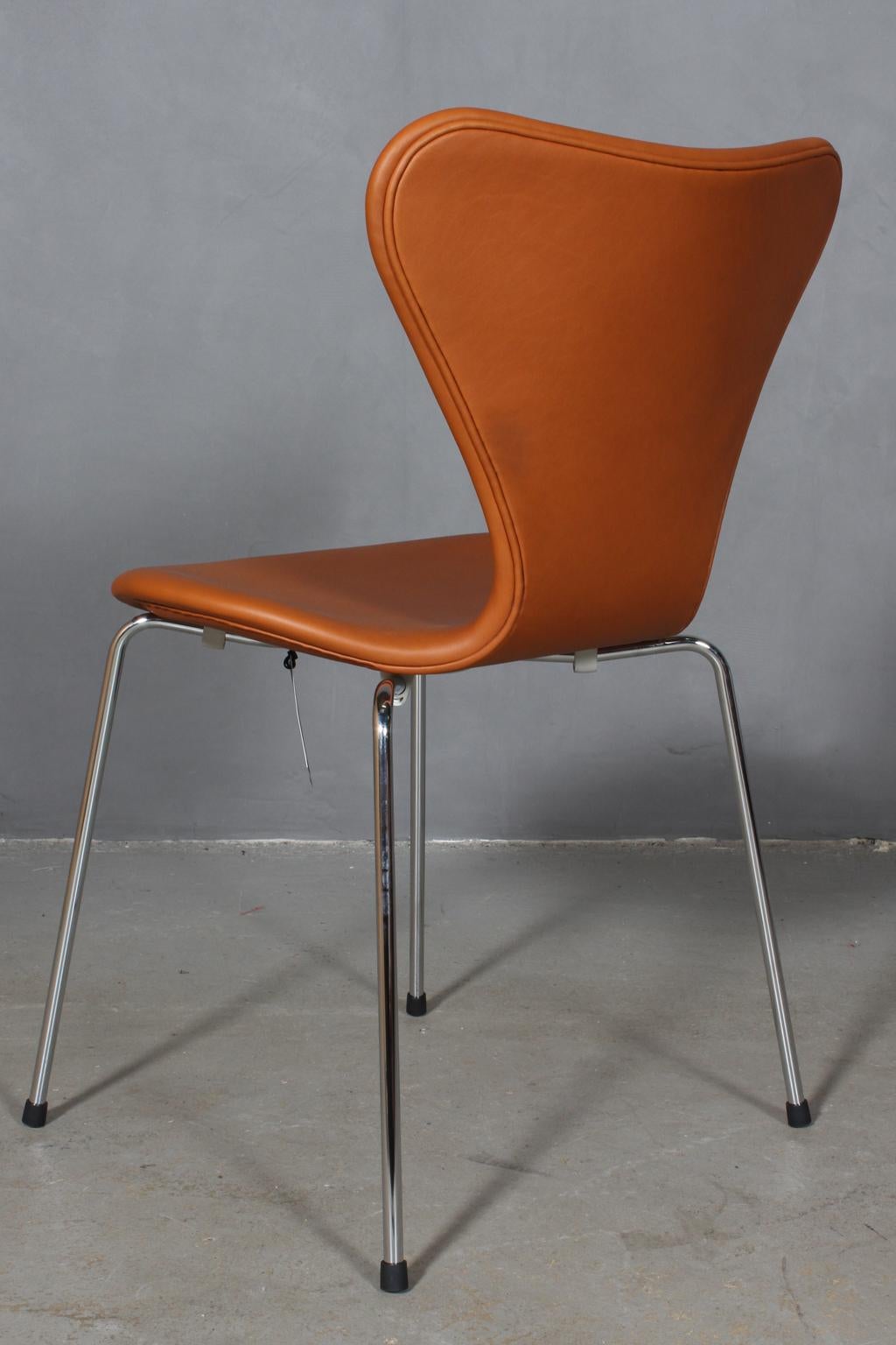Acciaio inossidabile Sedia da pranzo Arne Jacobsen in vendita