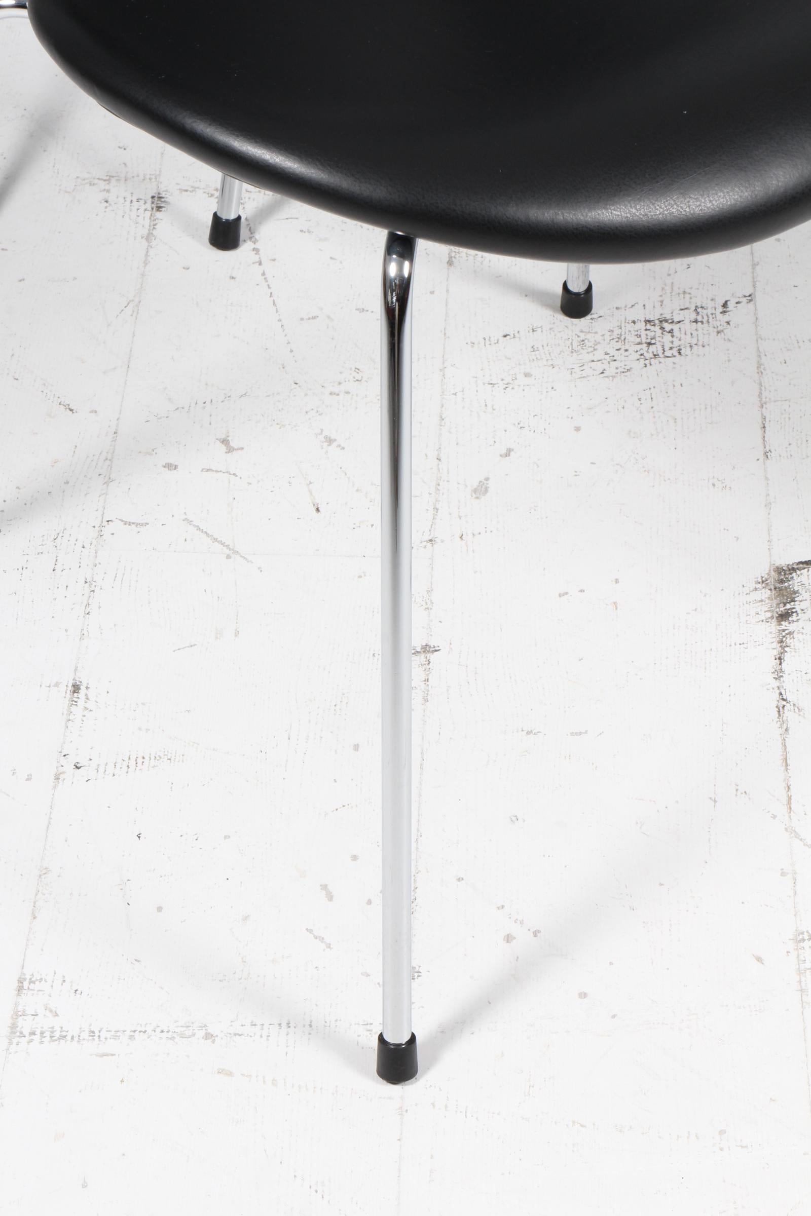 Acciaio inossidabile Sedia da pranzo Arne Jacobsen in vendita