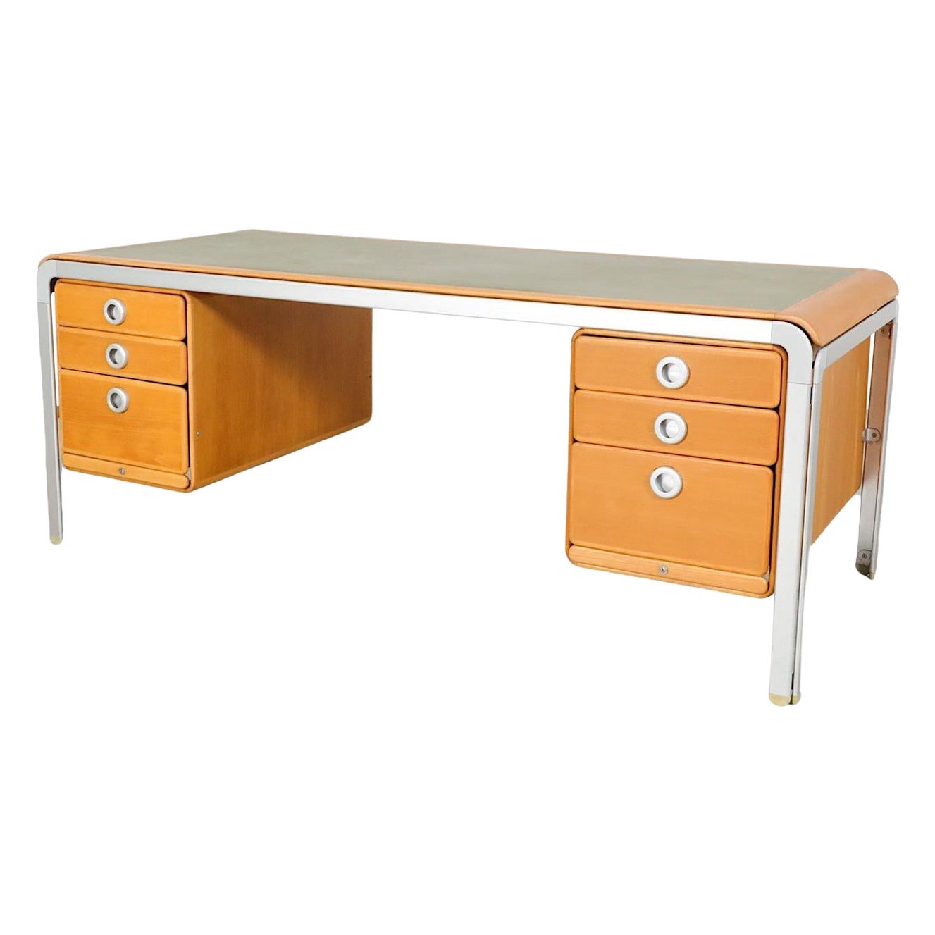 Seltener Arne Jacobsen „Djob“ Schreibtisch, 1971