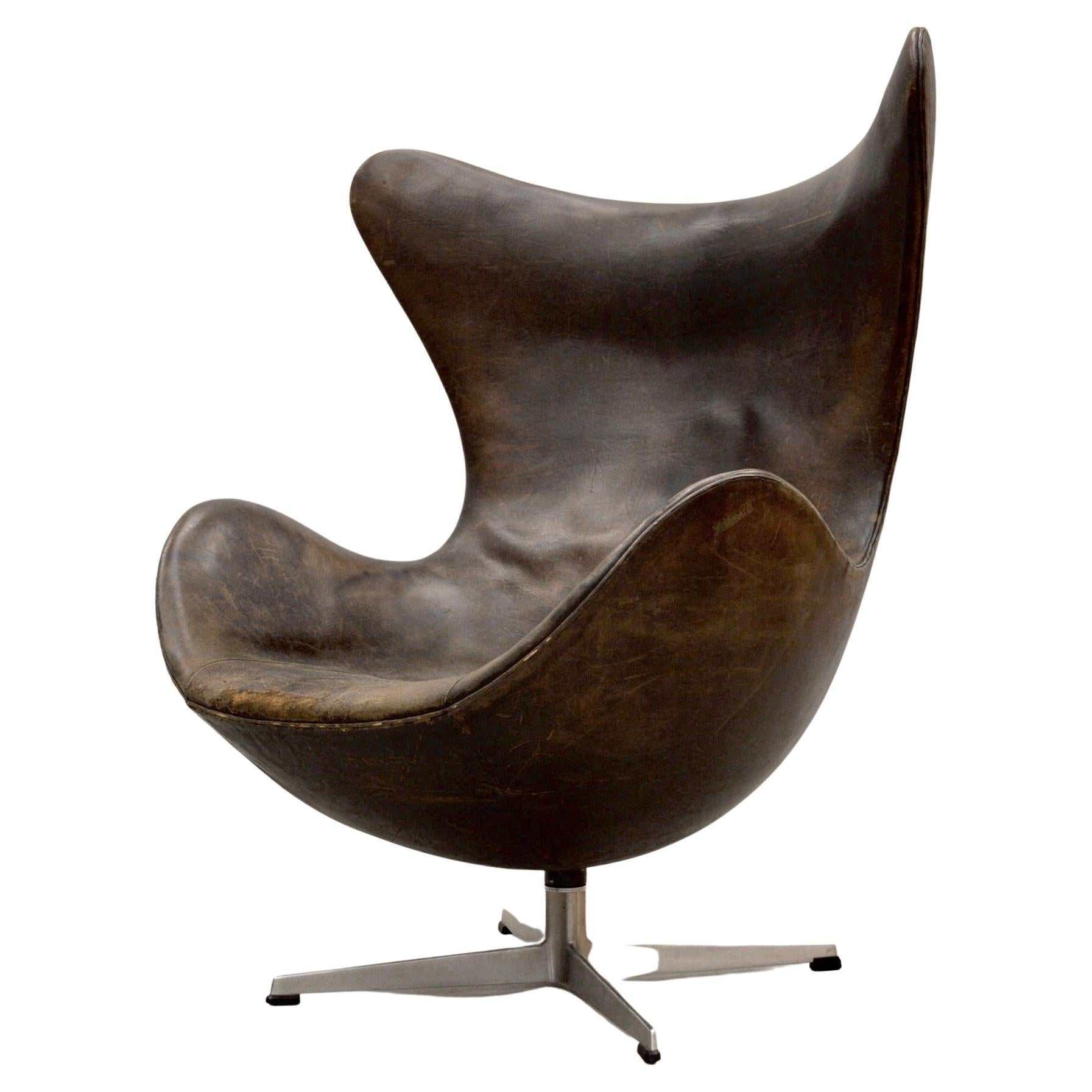 Arne Jacobsen Egg Chair by Fritz Hansen in Denmark, First Serie, 1958