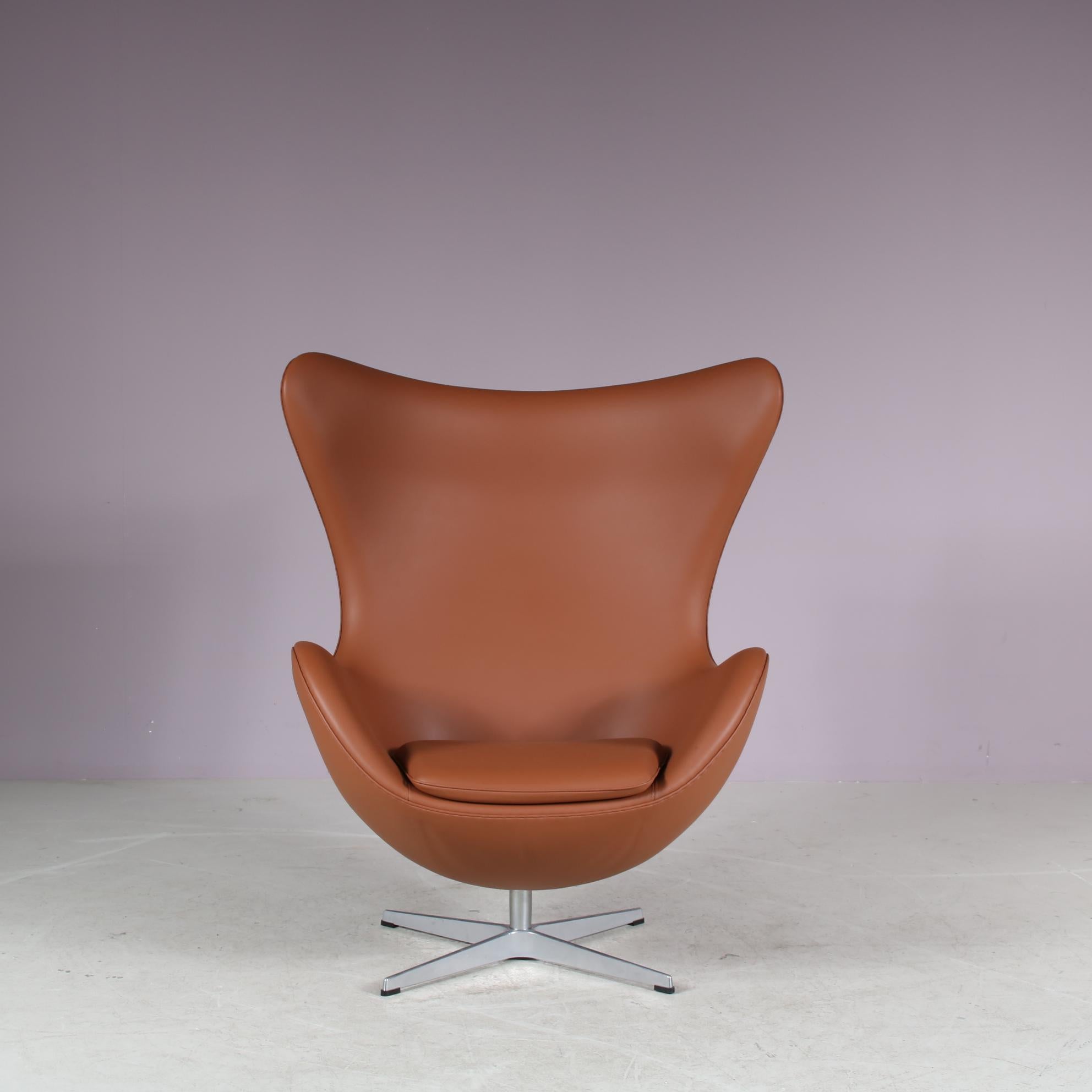 Arne Jacobsen Eierstuhl für Fritz Hansen, Dänemark 1980 (Moderne der Mitte des Jahrhunderts) im Angebot