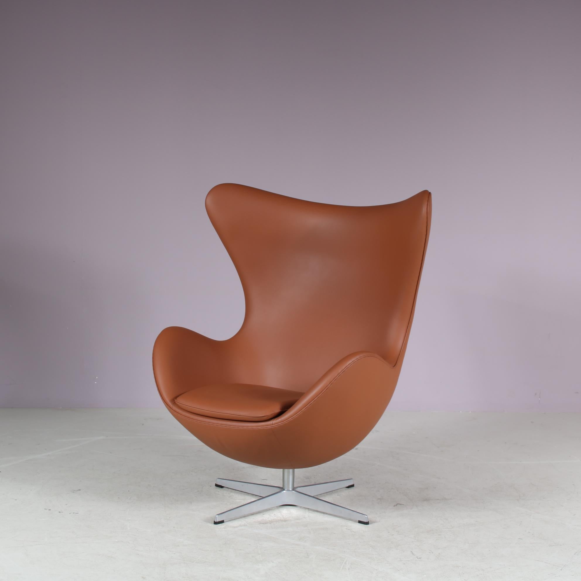 Arne Jacobsen Eierstuhl für Fritz Hansen, Dänemark 1980 im Zustand „Gut“ im Angebot in Amsterdam, NL