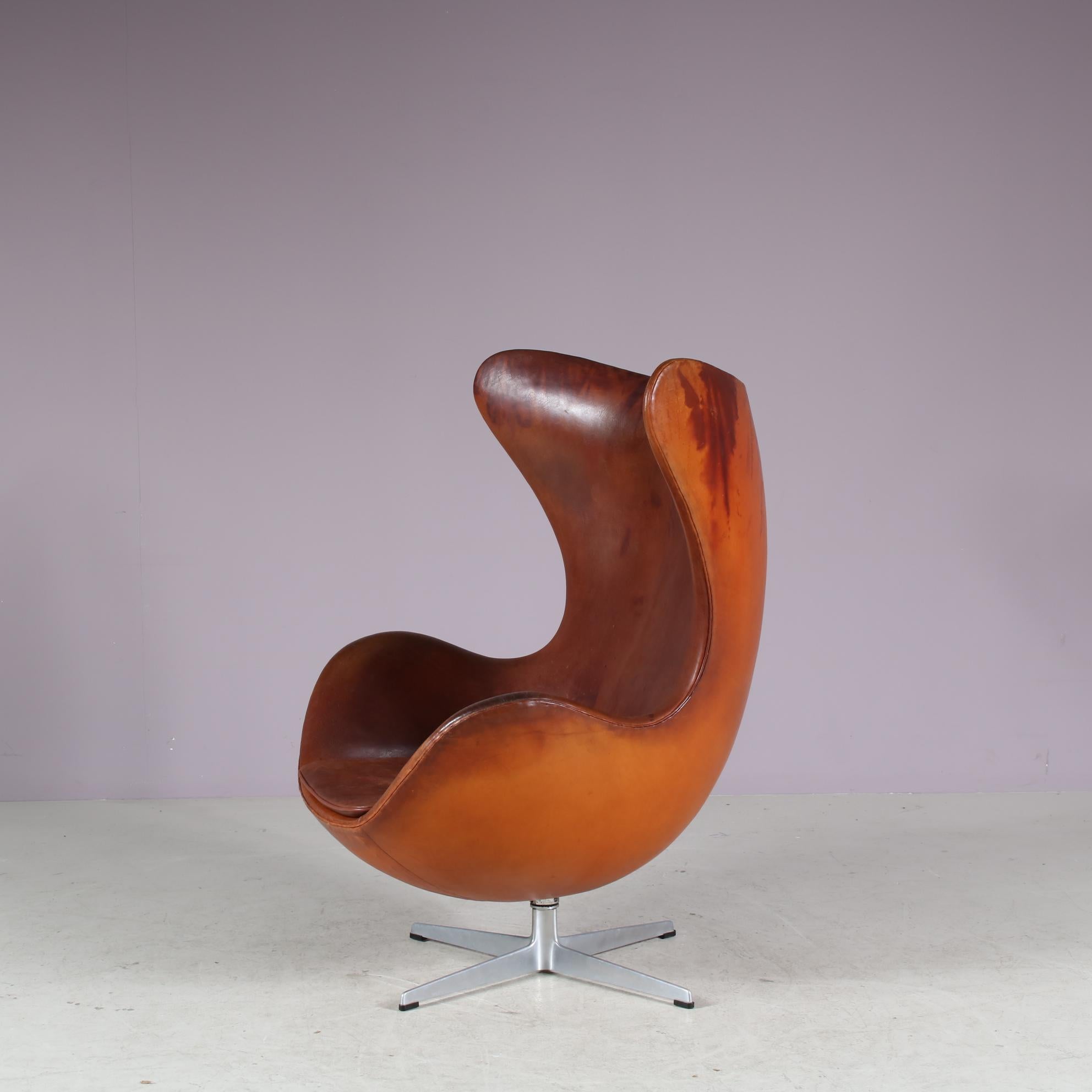 Chaise à œuf Arne Jacobsen pour Fritz Hansen, Danemark 1960 Bon état - En vente à Amsterdam, NL