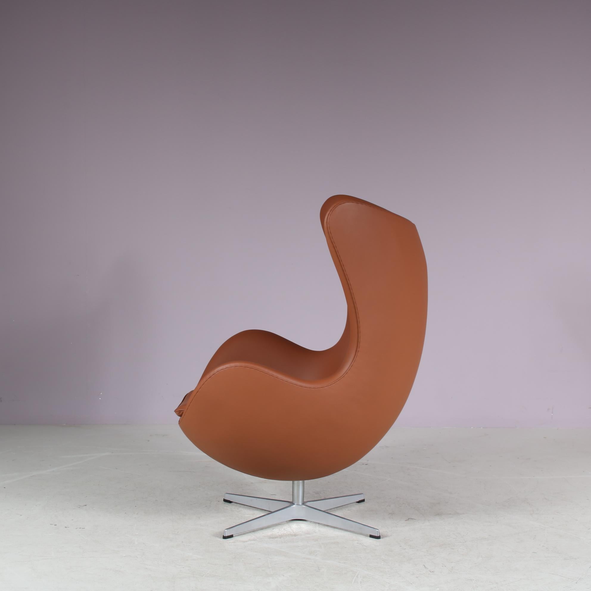 Arne Jacobsen Eierstuhl für Fritz Hansen, Dänemark 1980 (Mitte des 20. Jahrhunderts) im Angebot
