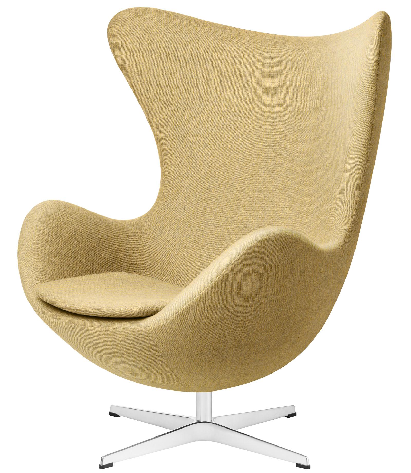 Arne Jacobsen 'Egg' Chair for Fritz Hansen in Christianshavn Fabric Upholstery For Sale 4