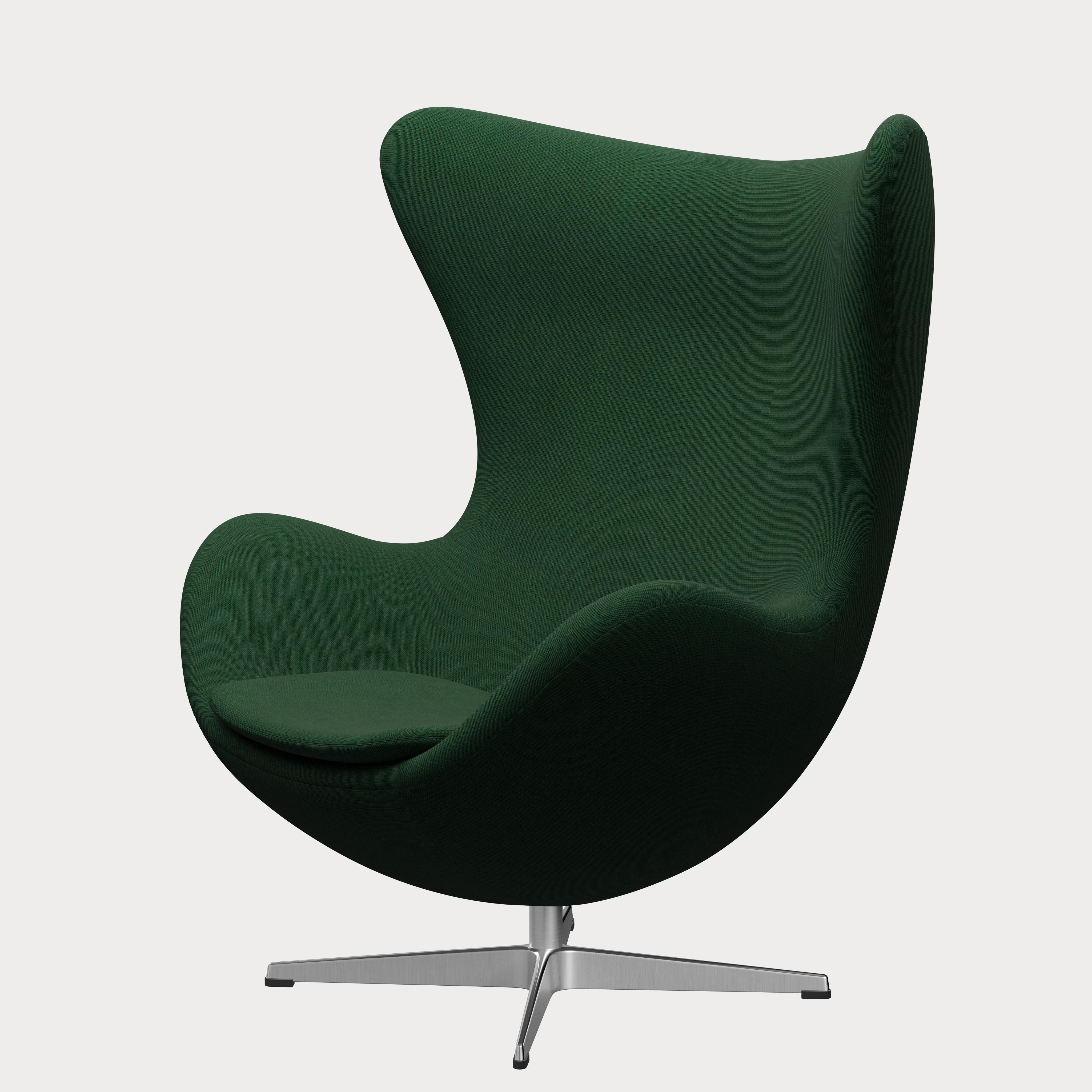 Arne Jacobsen 'Egg' Chair for Fritz Hansen in Fabric Upholstery (Cat. 1) For Sale 1