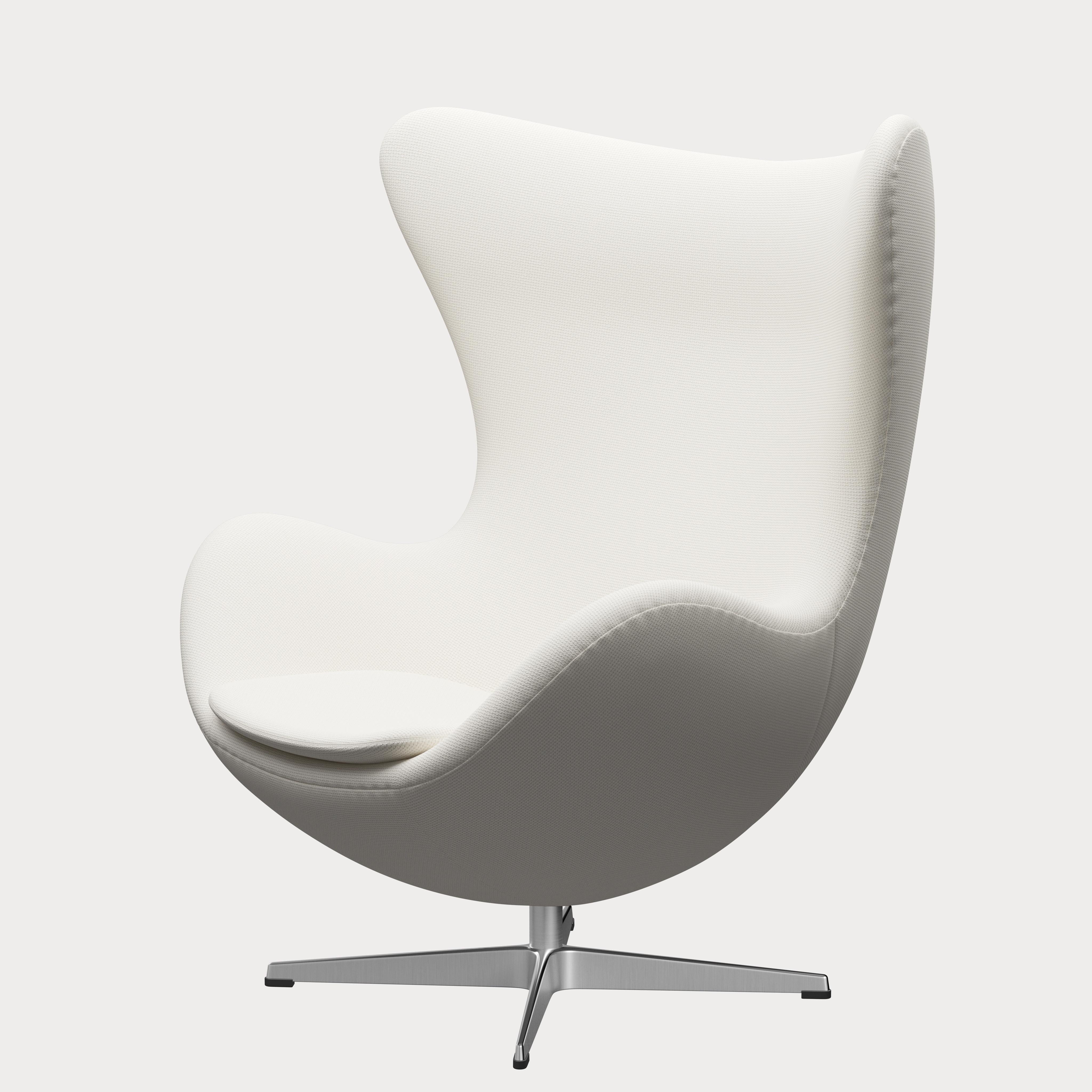 Scandinavian Modern Arne Jacobsen 'Egg' Chair for Fritz Hansen in Fabric Upholstery (Cat. 1) For Sale